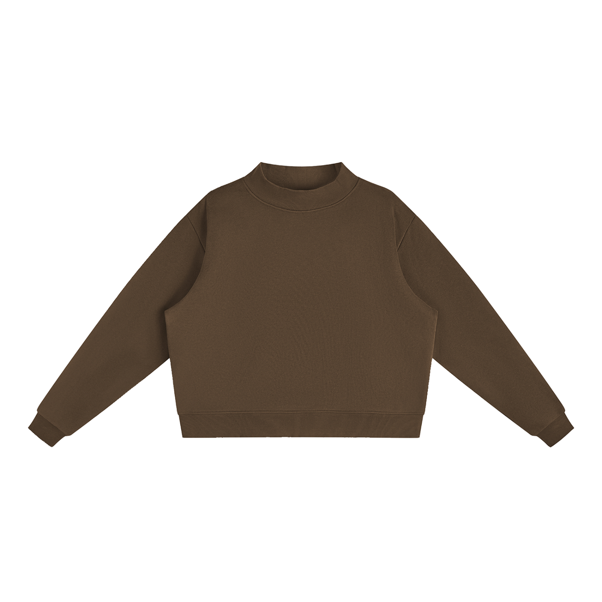 Fleece Mock-Neck Crewneck Sweatshirt – Oversized — Drapeworth sweatshirt