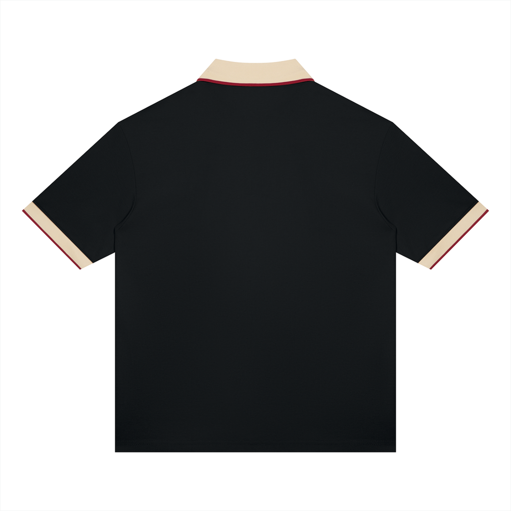 Color Block Drop-Shoulder Polo Shirt – Unisex — Drapeworth polo shirt