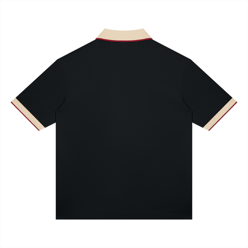 Color Block Drop-Shoulder Polo Shirt – Unisex — Drapeworth polo shirt