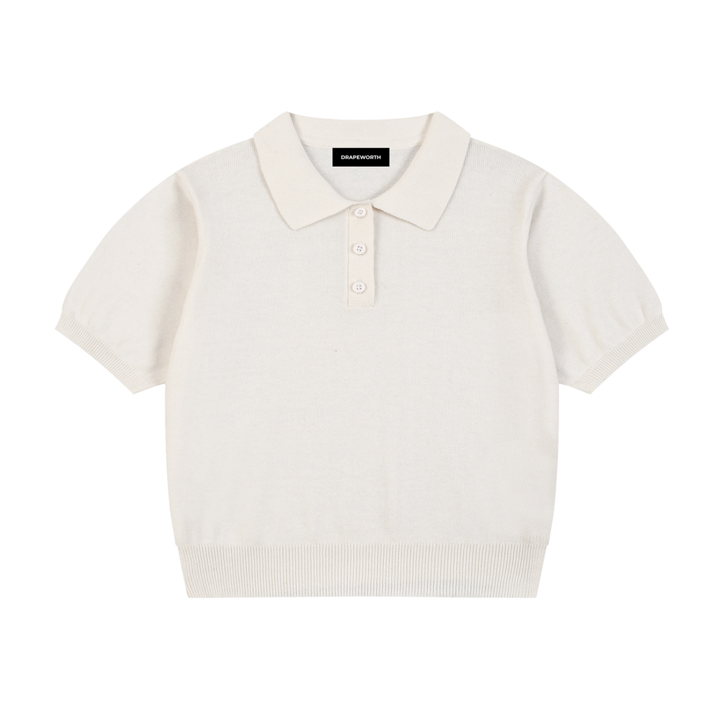 Women’s Knit Cotton Polo Shirt