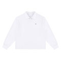 Unisex Loose Long Sleeve Polo Shirt