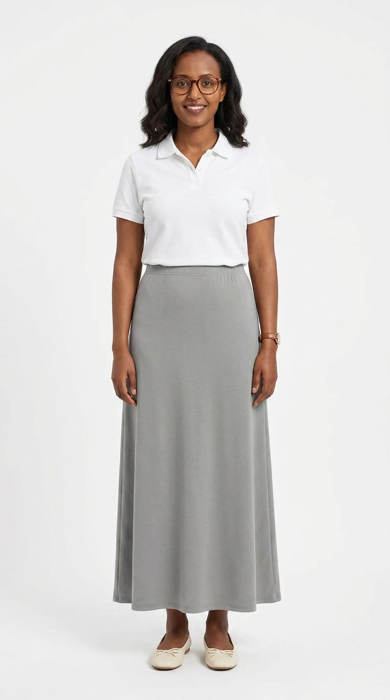 WOMEN’S BODYCON MIDI SKIRT – CURVE-ENHANCING FIT (VERSATILE WARDROBE ESSENTIAL)