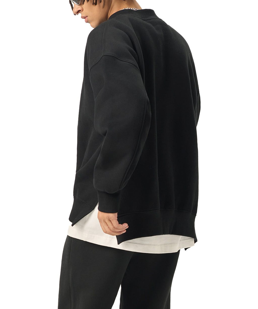 Oversized Slit Detail Sweatshirt – Relaxed Everyday Essential