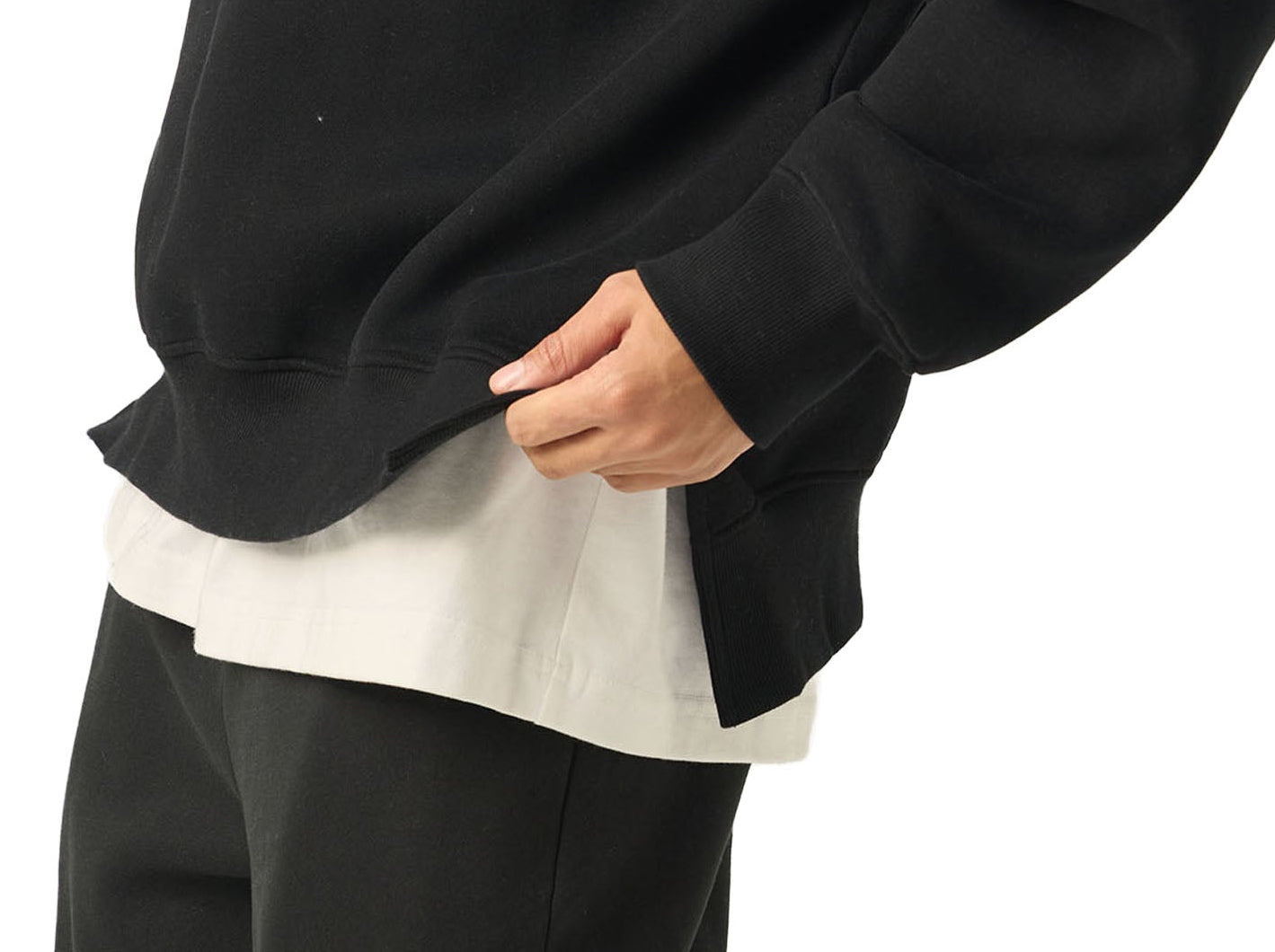 Oversized Slit Detail Sweatshirt – Relaxed Everyday Essential