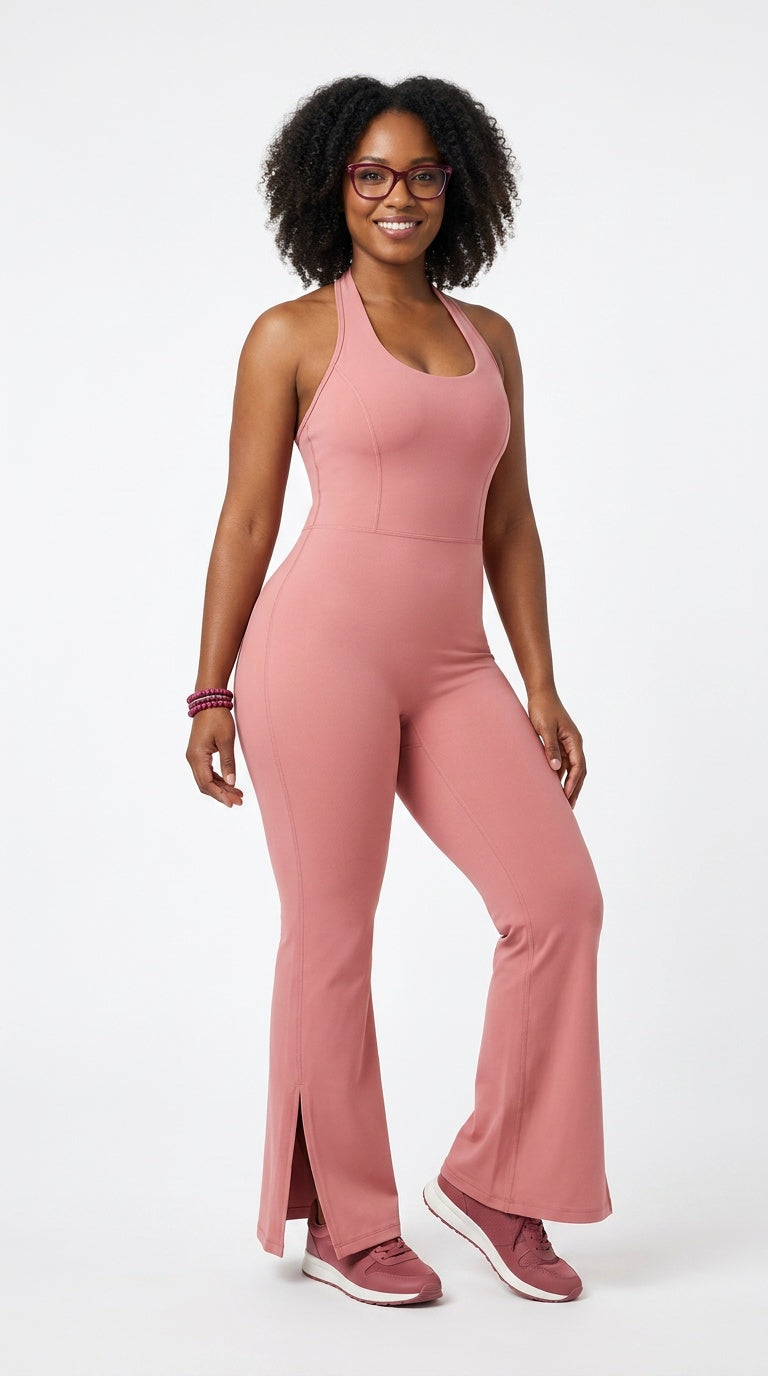Women’s Halter Flared Jumpsuit