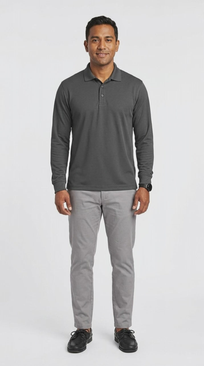 EZCotton Long Sleeve Polo