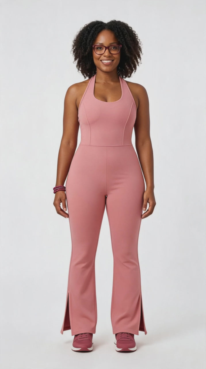 Women’s Halter Flared Jumpsuit