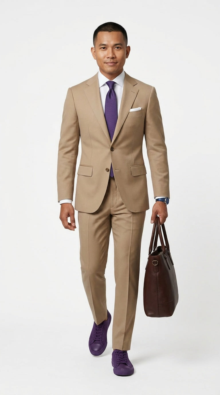 Solid Purple Necktie – Classic Width Formal Essential